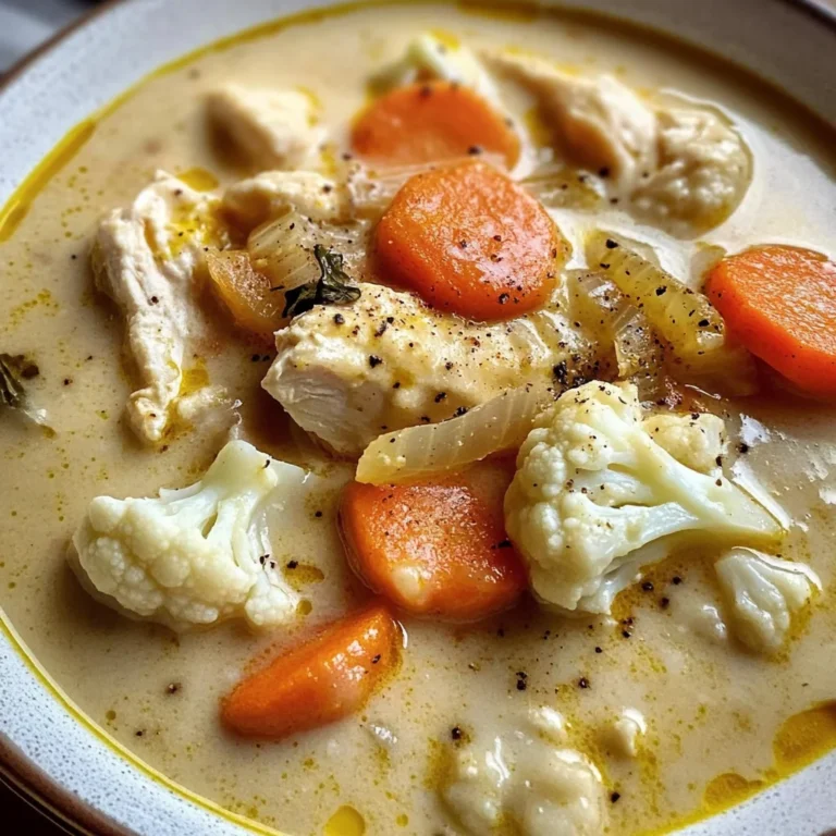 30-Minute Anti-Inflammatory Cauliflower Chicken Soup Recipe