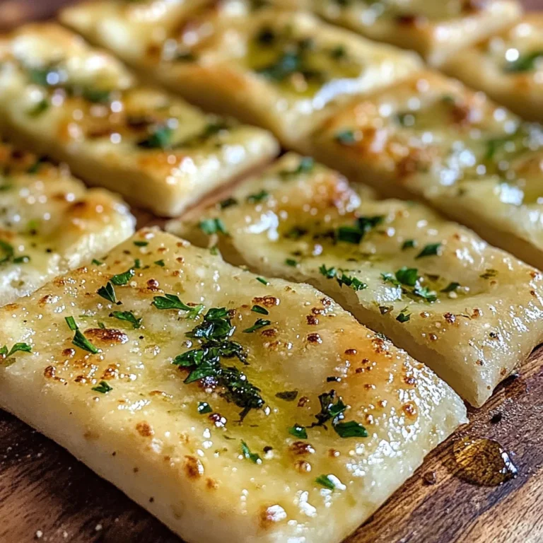 Air Fryer Garlic Flatbread - Quick & Delicious