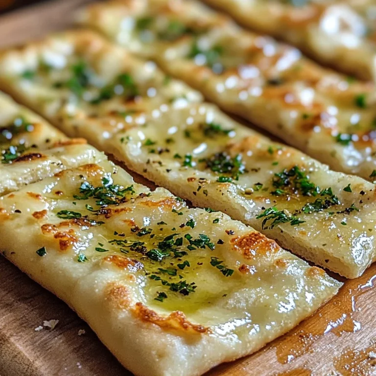 Air Fryer Garlic Flatbread - Quick & Delicious