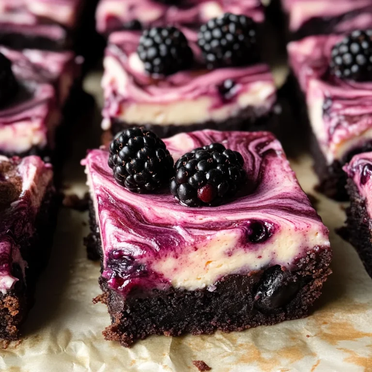 Blackberry Cheesecake Brownies