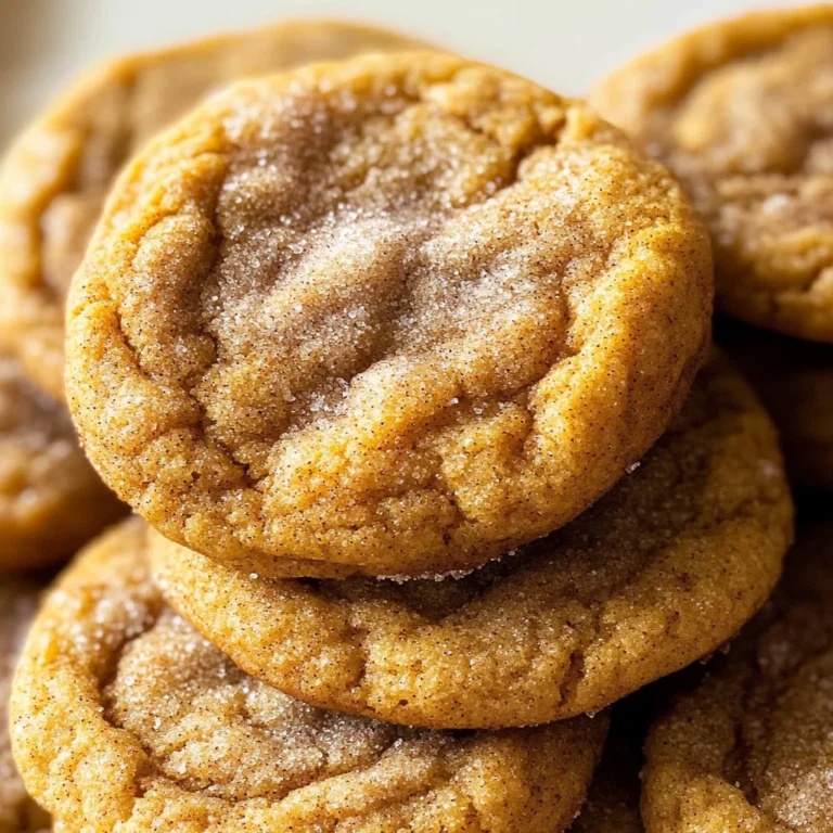 Chewy Pumpkin Snickerdoodle Cookies