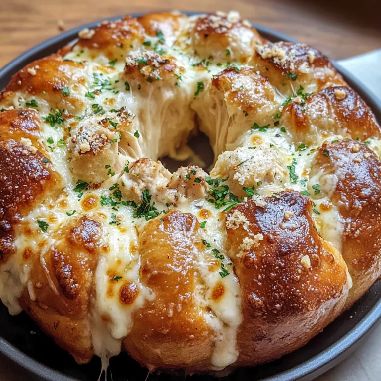 Chicken Alfredo Monkey Bread