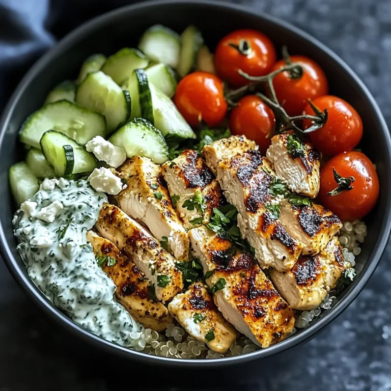 Chicken Tzatziki Bowls