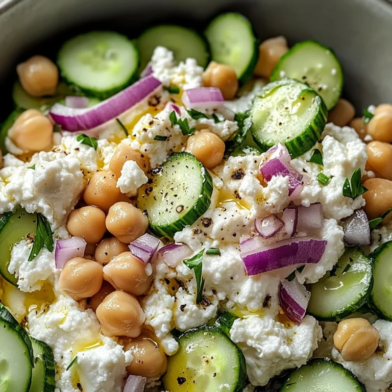 Cottage Cheese and Chickpea Salad: A Refreshing and Protein-Packed Delight