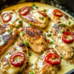 Creamy Pepperoncini Chicken Skillet Recipe - Quick & Easy