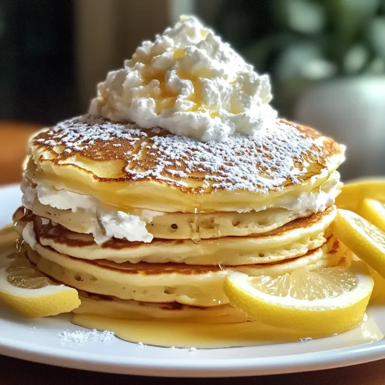 Lemon Ricotta Pancakes : Light, Fluffy, and Perfect