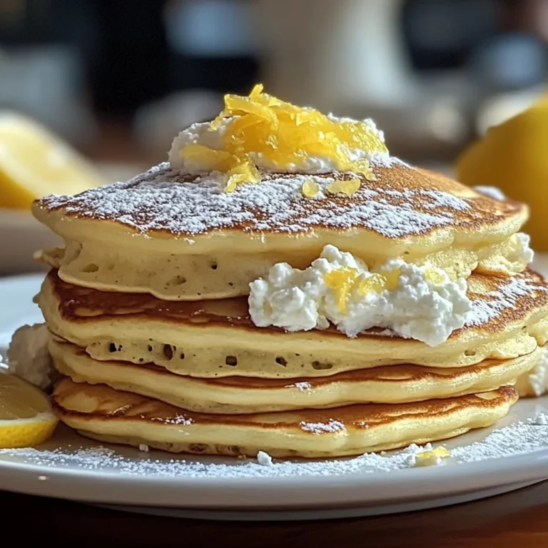 Lemon Ricotta Pancakes : Light, Fluffy, and Perfect