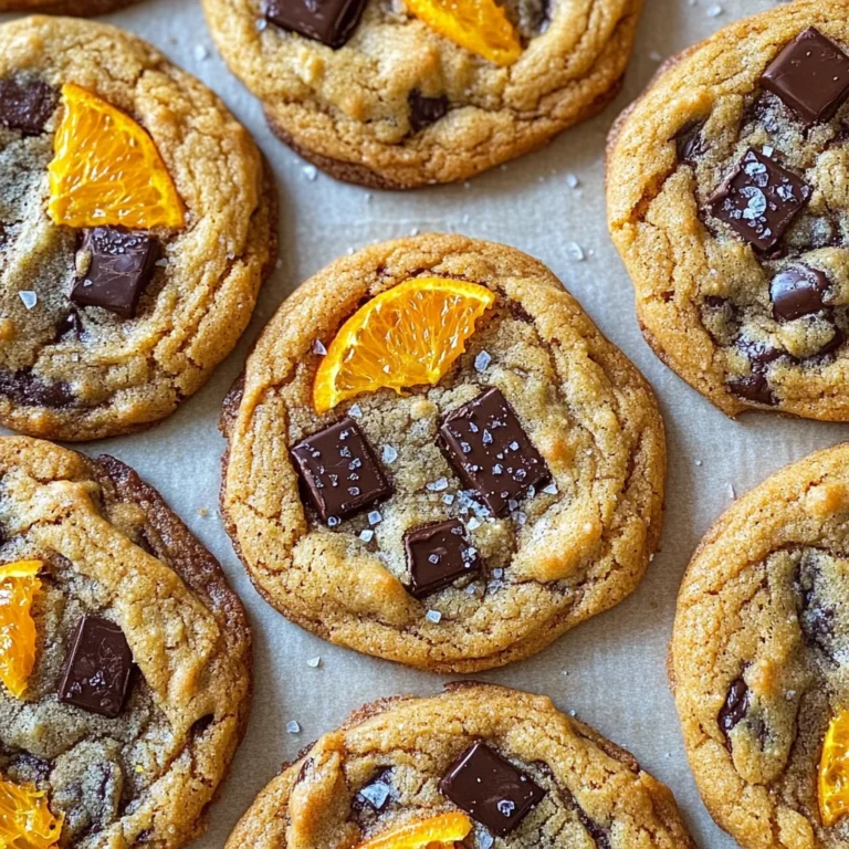 Orange Dark Chocolate Chunk Cookies Recipe