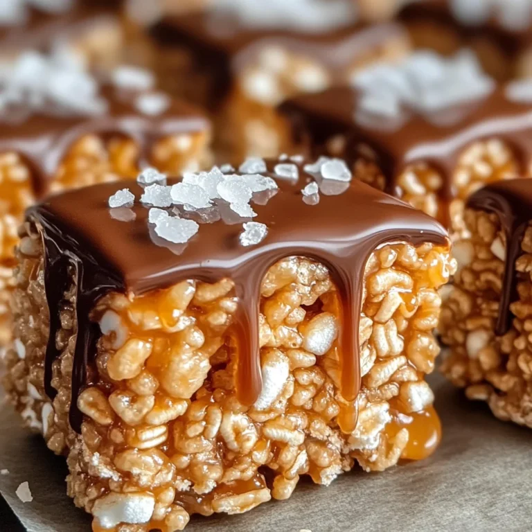 Salted Caramel Rice Krispie Treats: A Sweet & Salty Indulgence