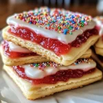 Strawberry Pop Tart Sugar Cookies