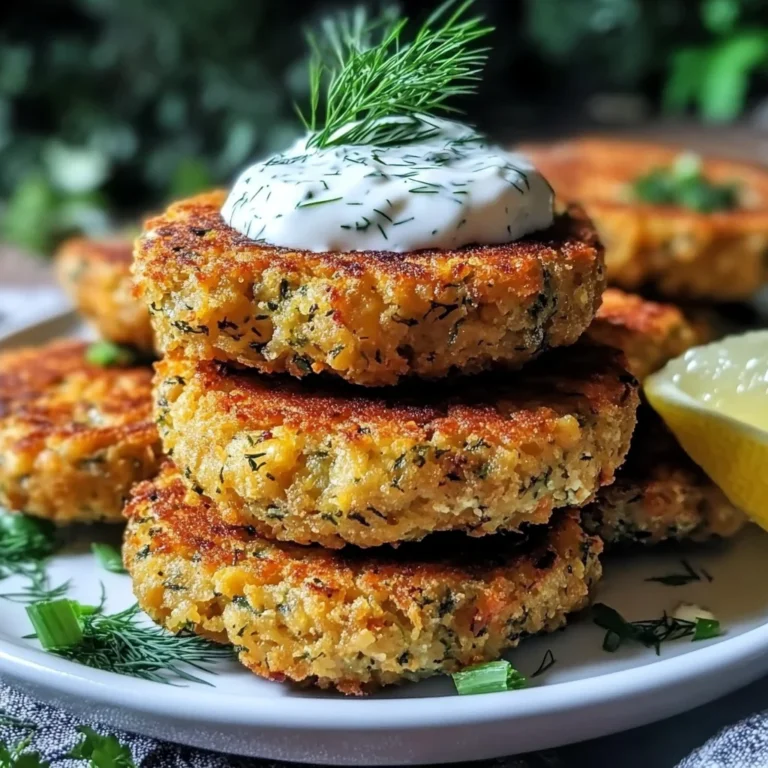 Ultimate Mediterranean Lemon Chickpea Patties with Yogurt Sauce