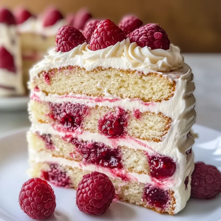 White Chocolate Raspberry Dream Cake