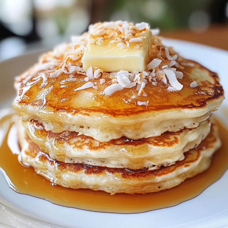 coconut cream pancakes
