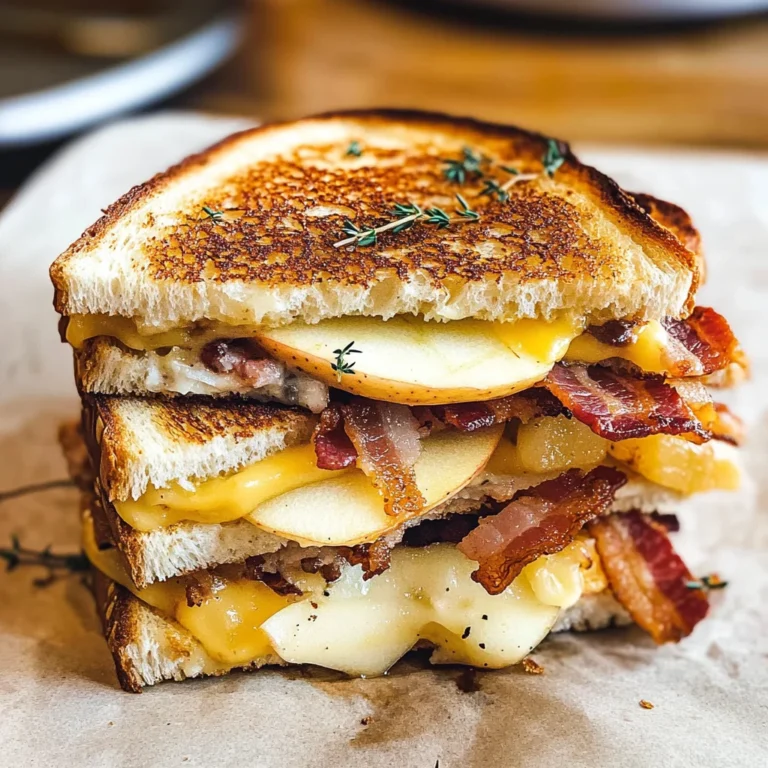 Apple Bacon and Cheddar Grilled Cheese