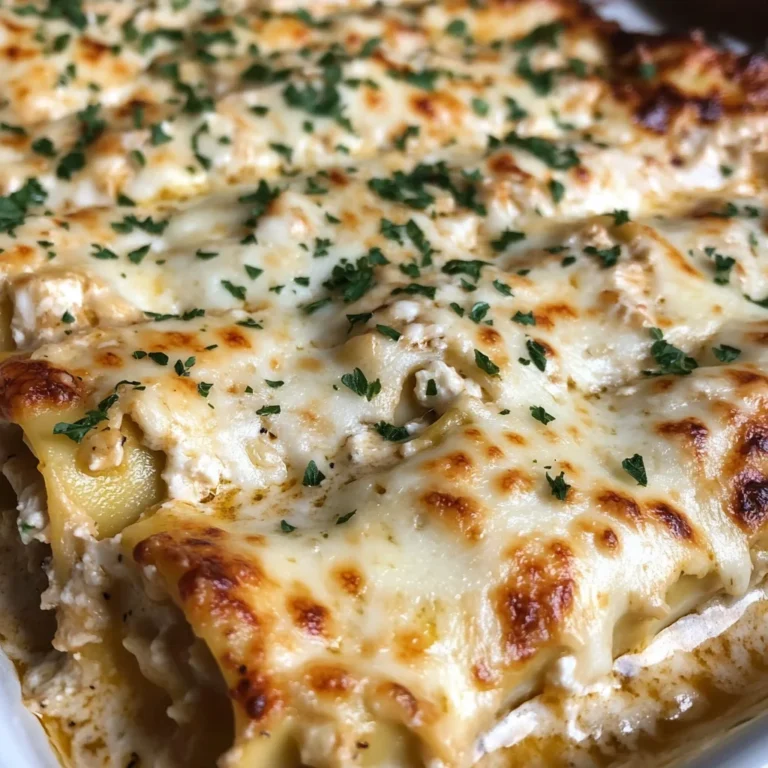 Chicken Alfredo Lasagna Rolls