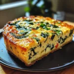 Cottage Cheese and Spinach Crustless Quiche
