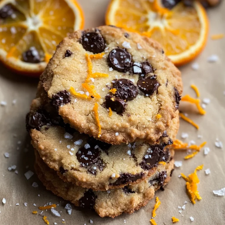 Dark Chocolate Orange Shortbread Cookies