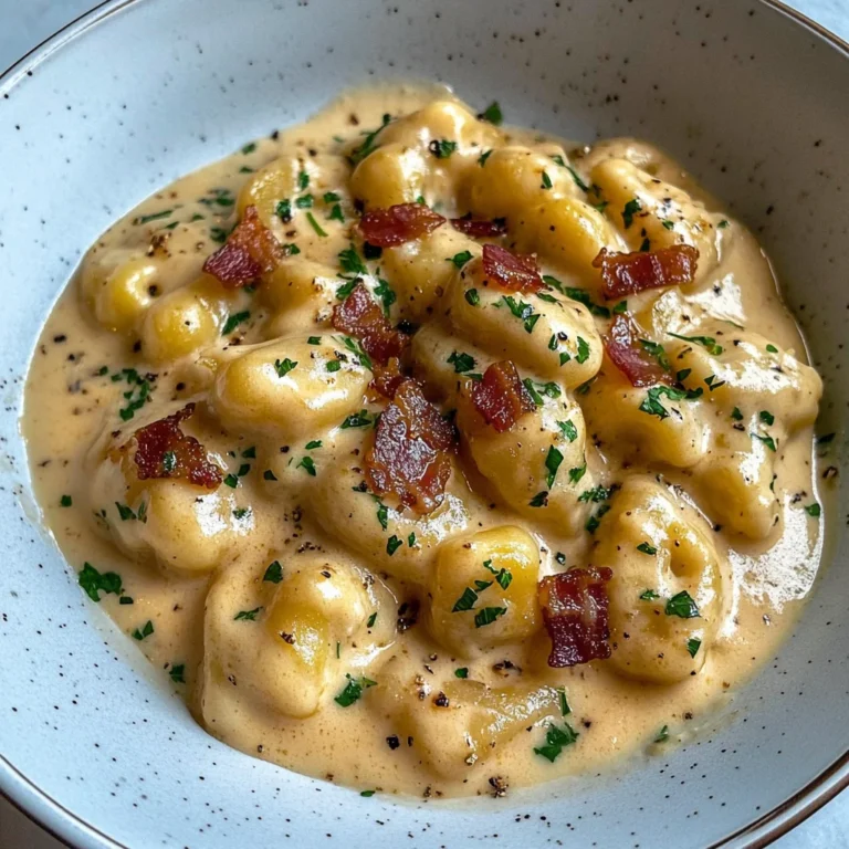 Easy Creamy Brie and Bacon Gnocchi Recipe