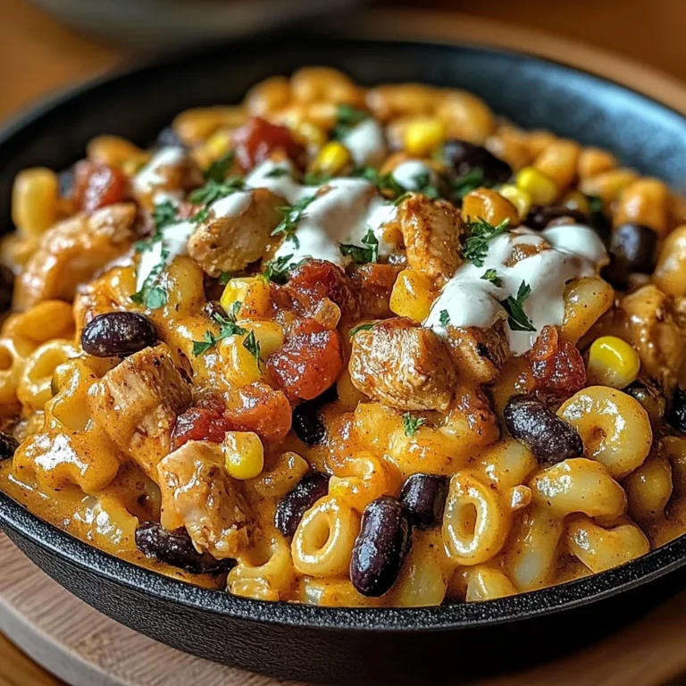 Fall Chili Chicken Mac Skillet