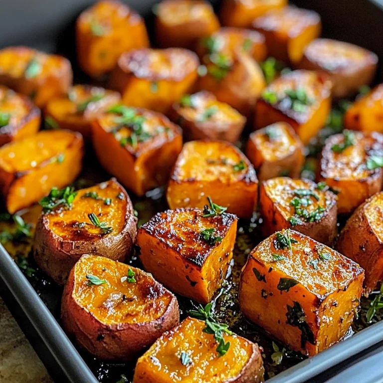 Garlic Butter Roasted Sweet Potatoes: A Delicious and Easy Recipe