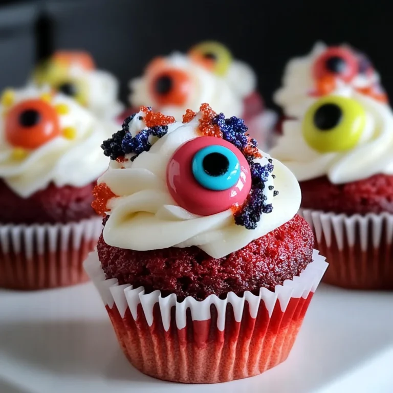 Halloween Augapfel Cupcakes