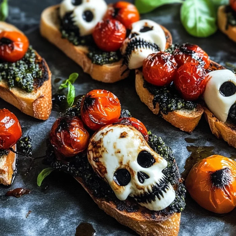 Halloween Bruschetta Appetizer