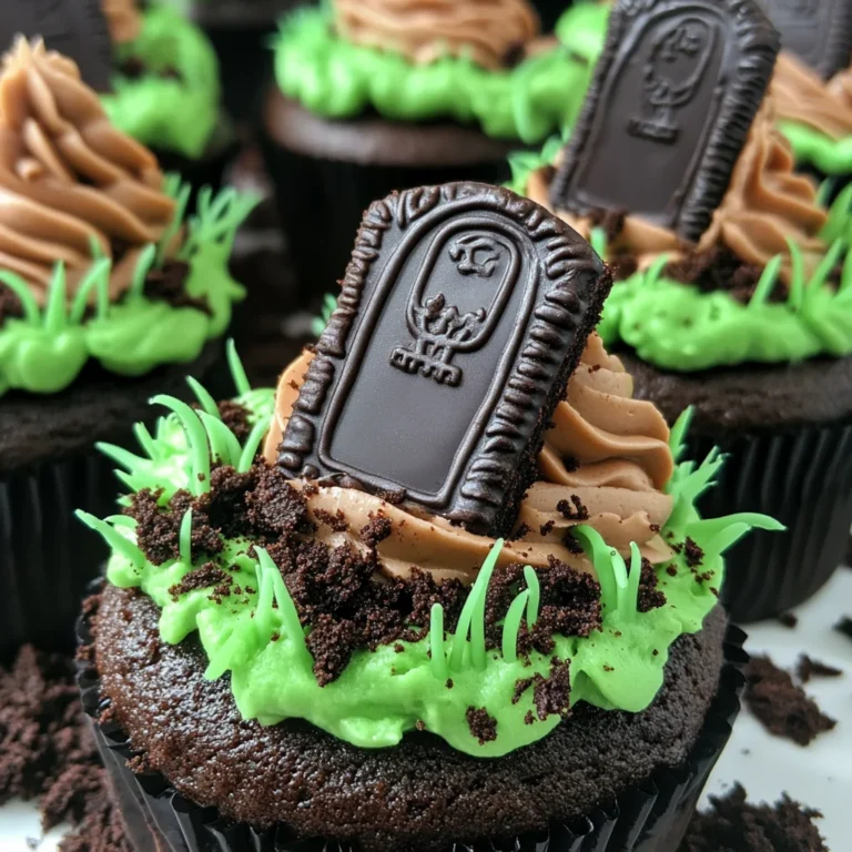 Halloween Graveyard Cupcakes