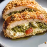 Healthy Pesto Stuffed Chicken Breast