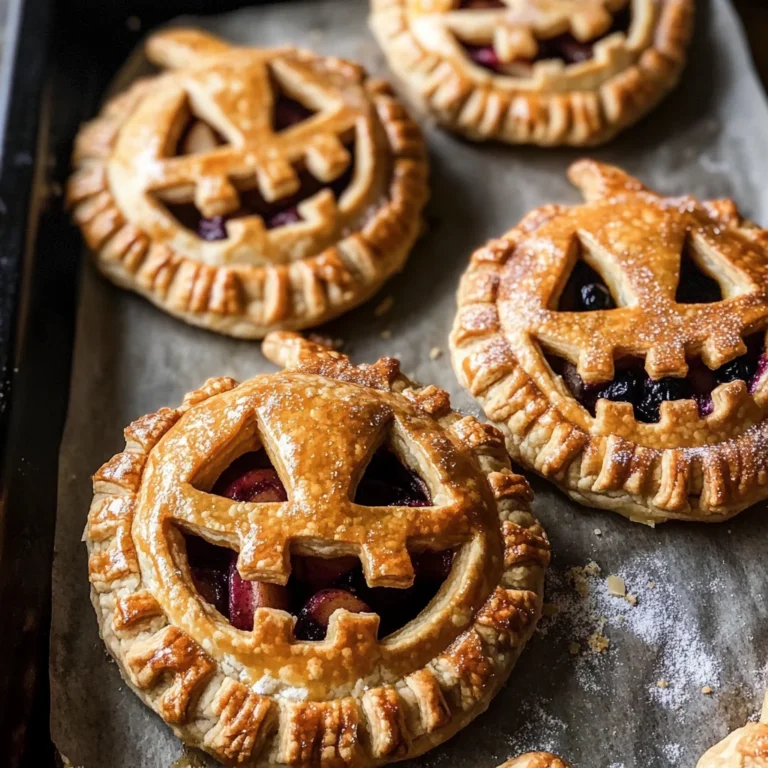 Jack-O-Lantern Hand Pies