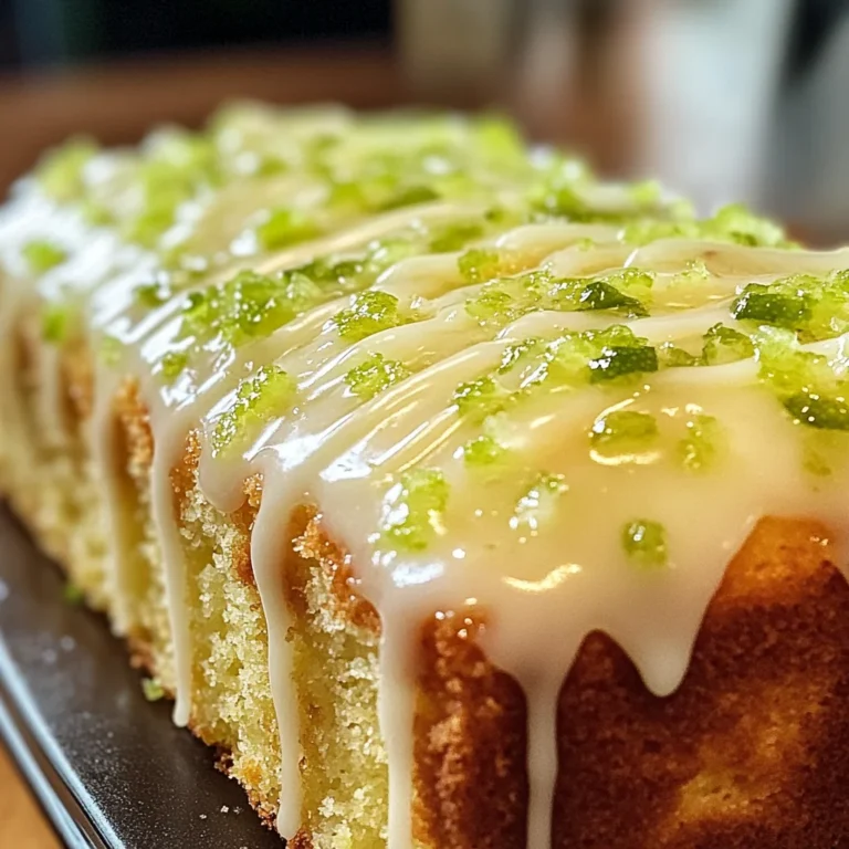 Key Lime Pound Cake Recipe