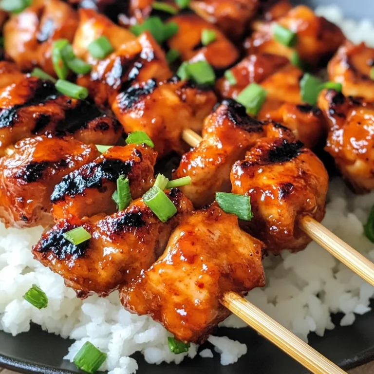 Korean Chicken Skewers