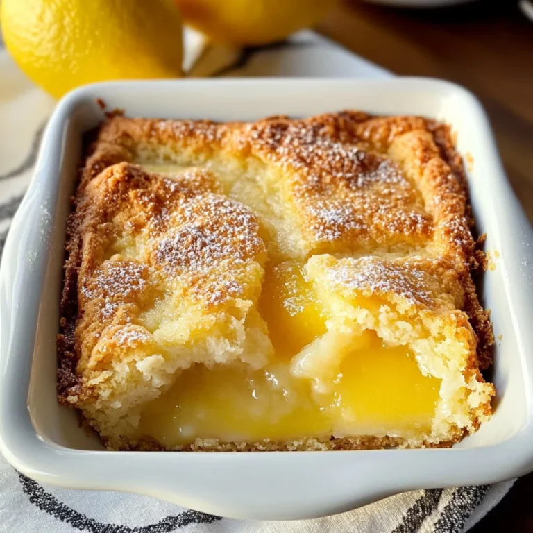 Magic Lemon Cobbler: A Sweet, Tangy Dessert Delight