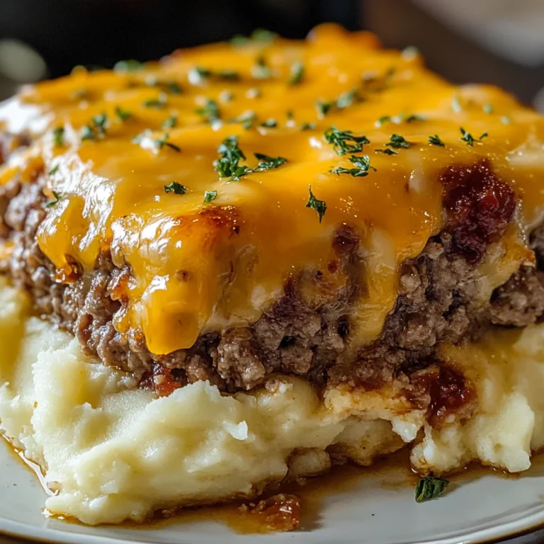 Meatloaf with Mashed Potatoes and Cheese Recipe