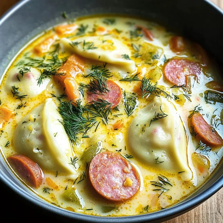 Pierogi Dill Soup