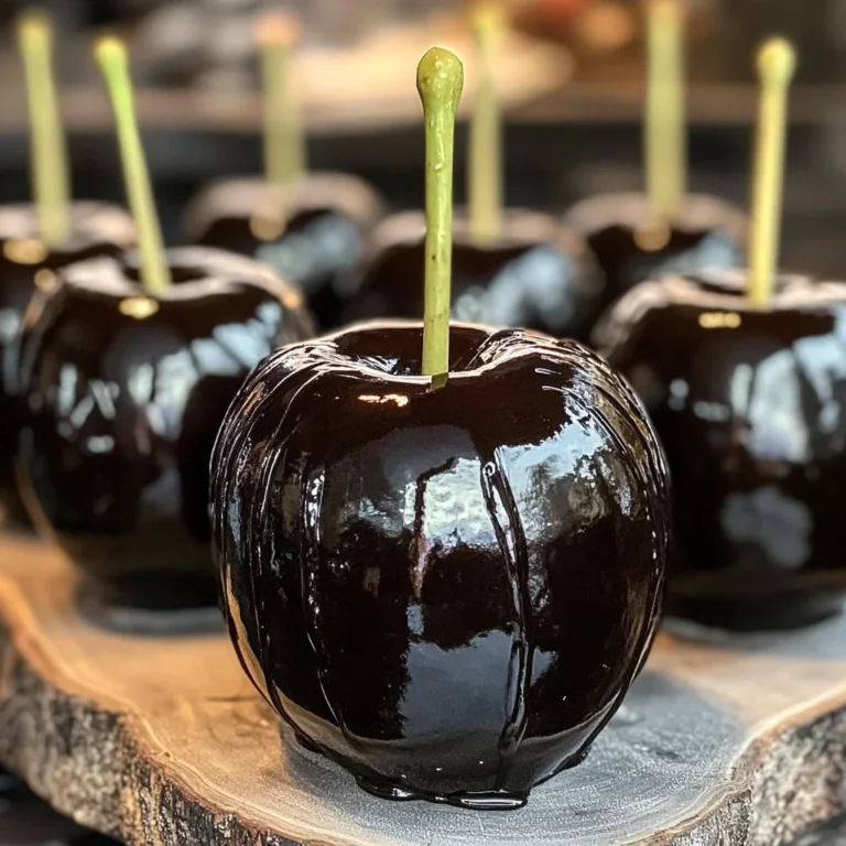 Poison Toffee Apples for Halloween