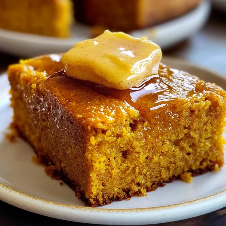 Pumpkin Cornbread with Cinnamon Honey Butter