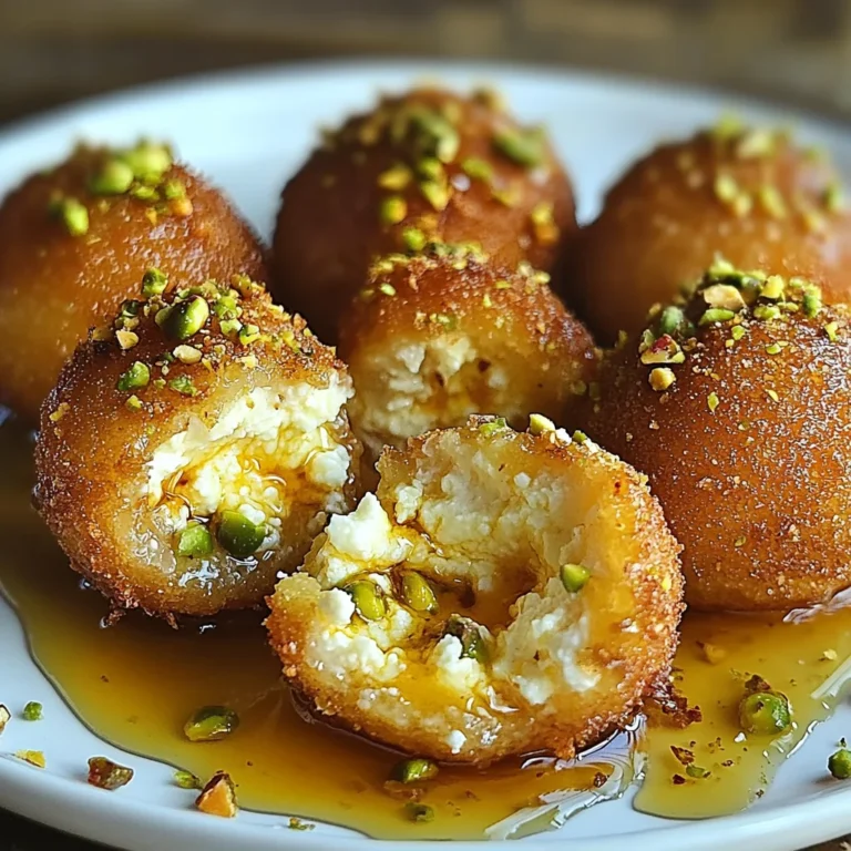 Ricotta Pistachio Honey Bites