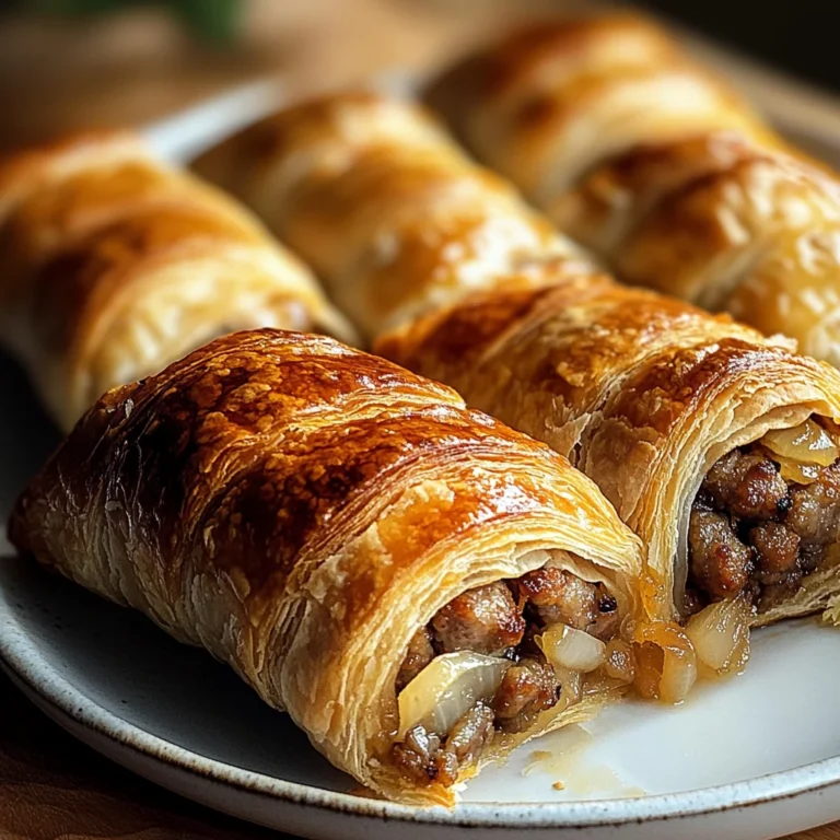 Savory French Onion Sausage Rolls
