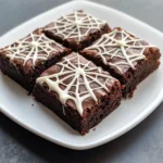 Spider Web Brownies