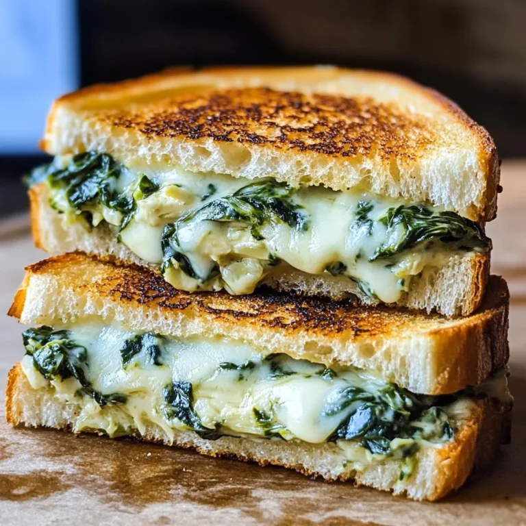 Spinach Artichoke Grilled Cheese Recipe