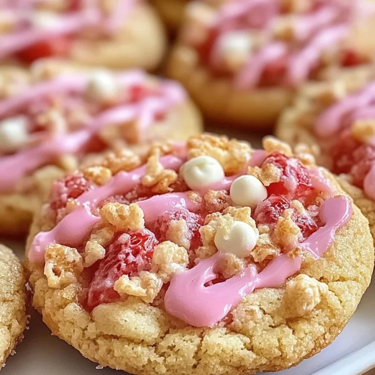 Strawberry Crunch Cookies