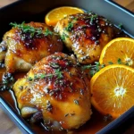 Sweet and Savory Roasted Orange Chicken
