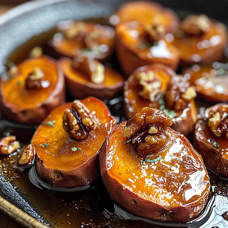 Walnut Maple Roasted Sweet Potatoes
