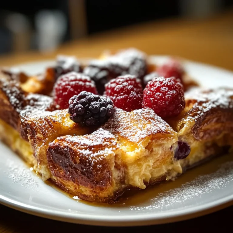 croissant french toast casserole