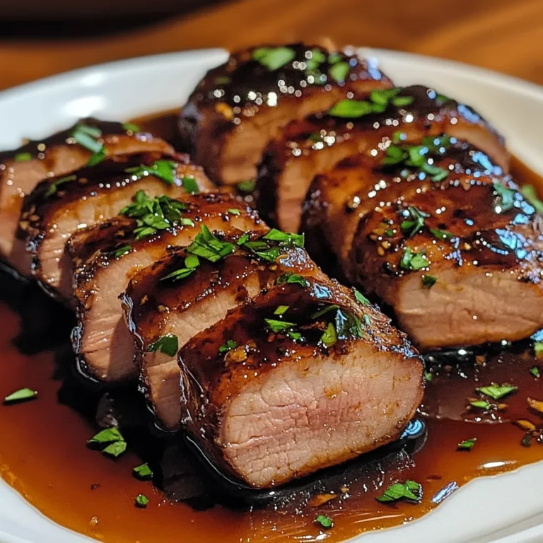 Balsamic–Glazed Pork Tenderloin