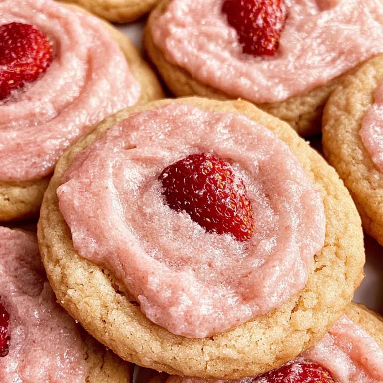 Double Strawberry Sugar Cookies