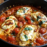 Garlic Tomato Chicken with Mozzarella