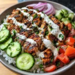 Savor 2-Hour Grilled Chicken Shawarma Bowls with Creamy Garlic Sauce