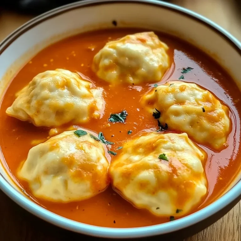 Tomato Dumpling Soup